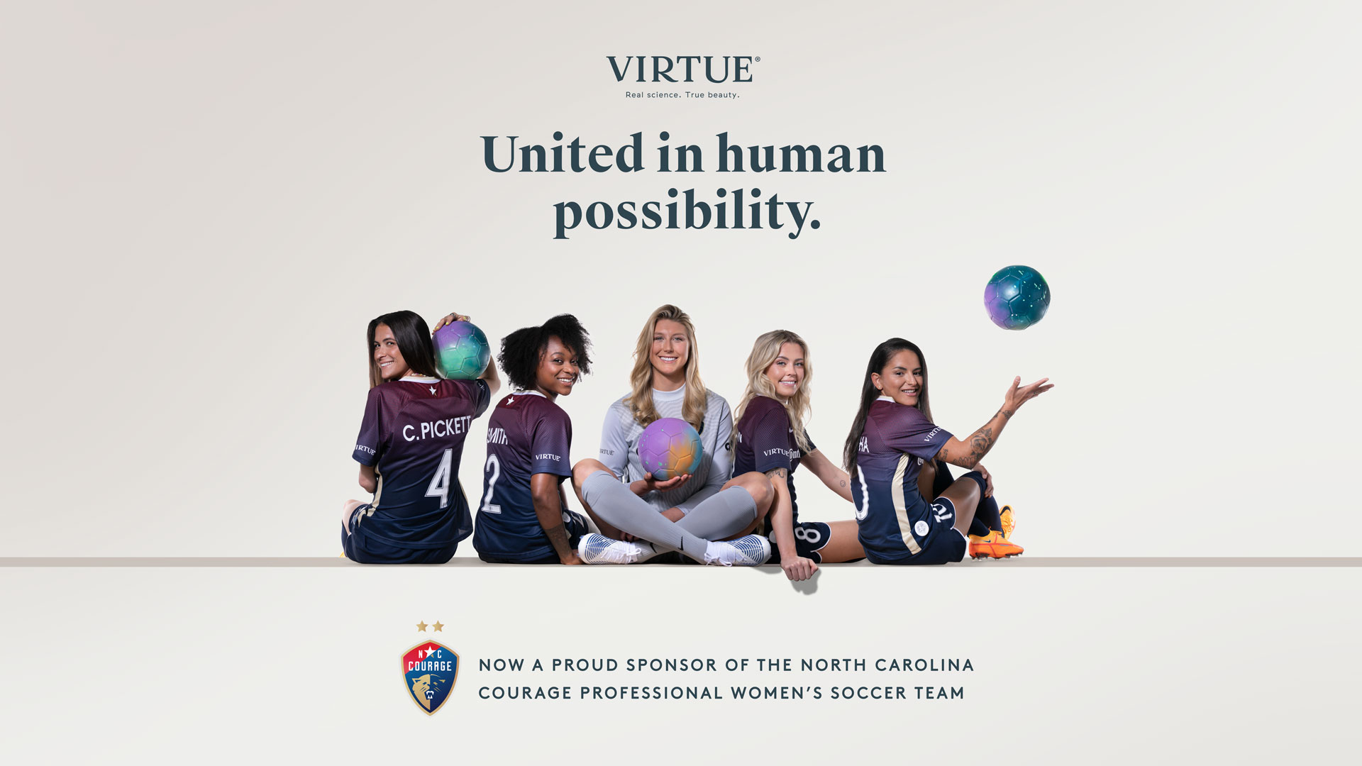 NC Courage Announce Partnership with Virtue® Hair Care